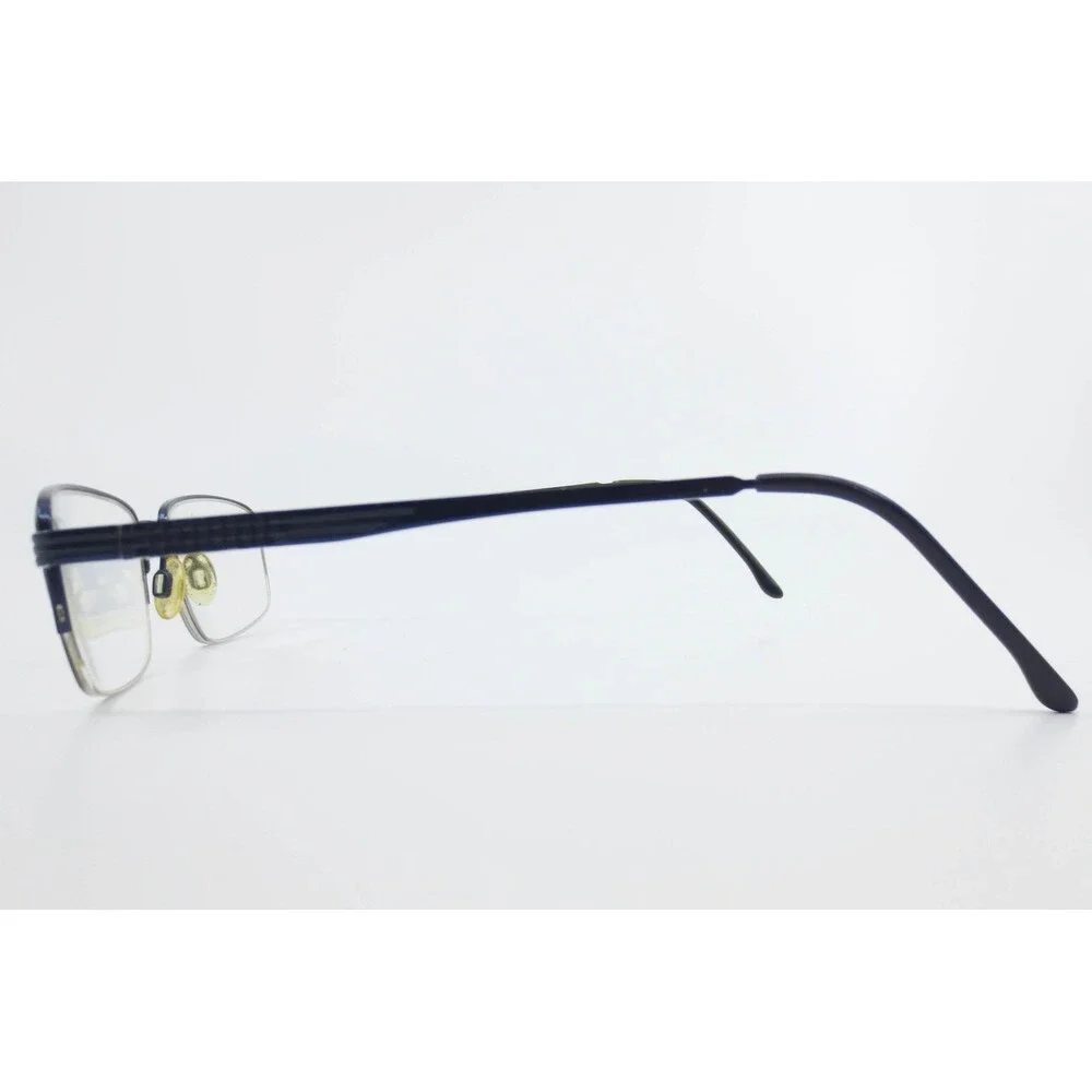 Pentax PX 905 Navy Blue Titanium Semi Rimless Rectangular Eyeglass Frames